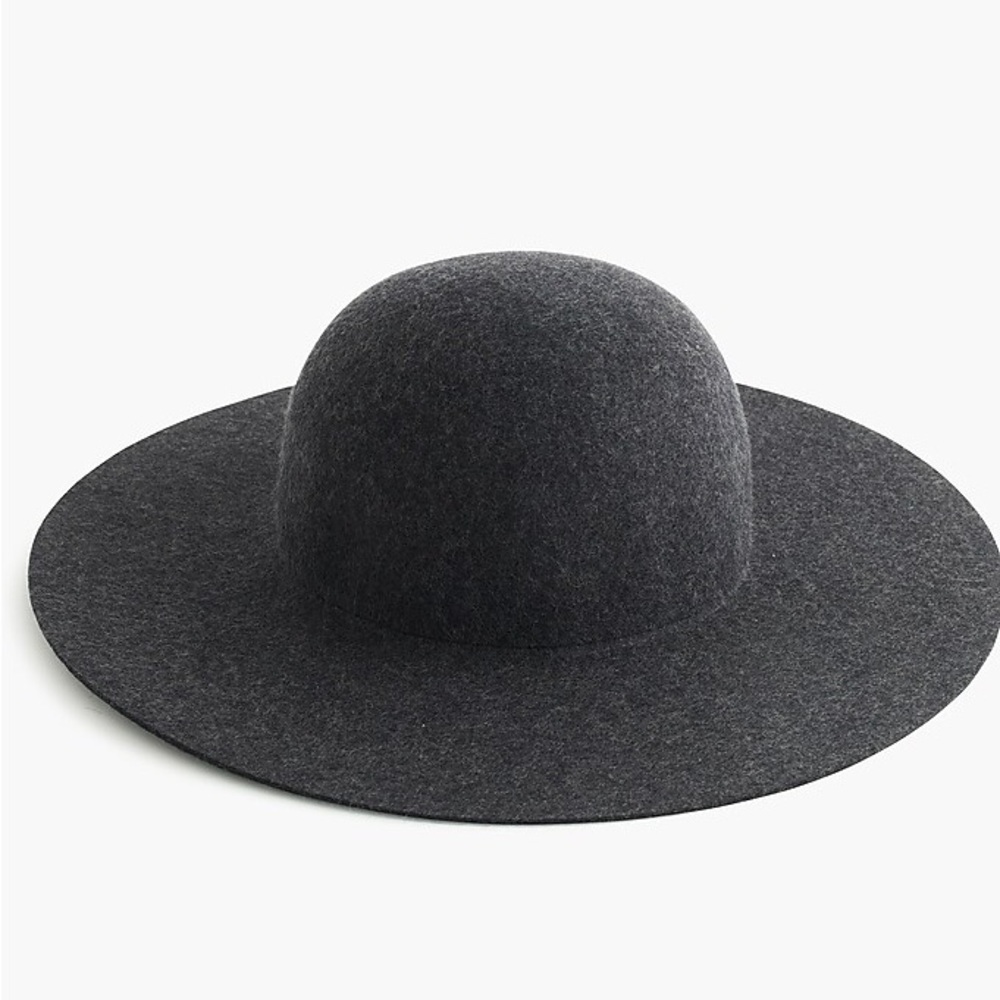 JCrew  charcoal wide brim hat